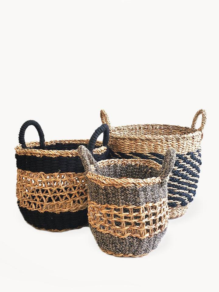 Ula Mesh Basket – Black Metal Organizer for Modern Storage Brown Ares