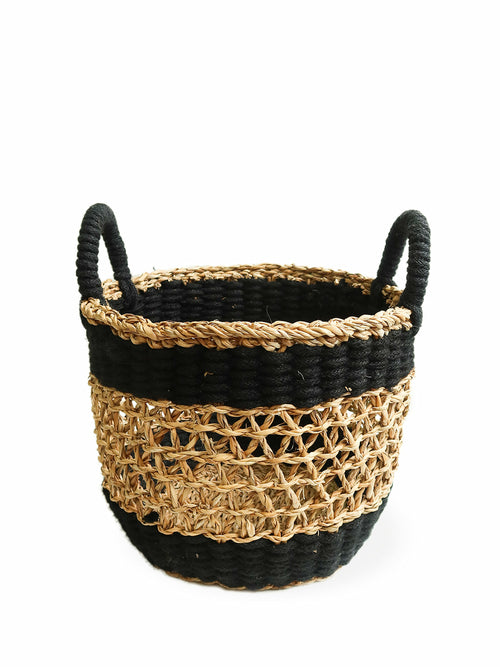 Ula Mesh Basket – Black Metal Organizer for Modern Storage Brown Ares