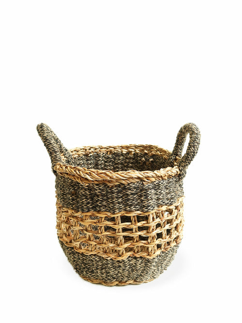 Ula Mesh Basket – Black Metal Organizer for Modern Storage Brown Ares