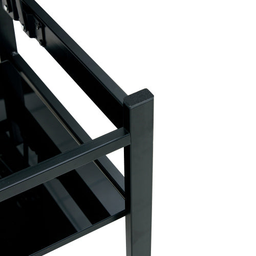 Modern Lift-Top Glass Coffee Table – 2-Layer Tempered Glass, Black, 37.8" CJDropshipping