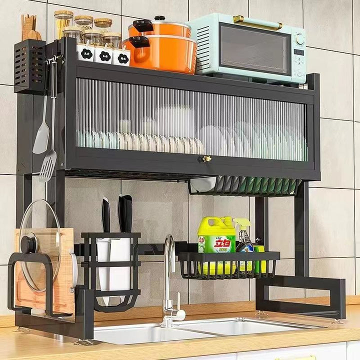 Modern Metal Storage Rack – Minimalist Organizer Shelf for Bathroom, Kitchen, or Office | Space-Saving Design Blue Strawberry