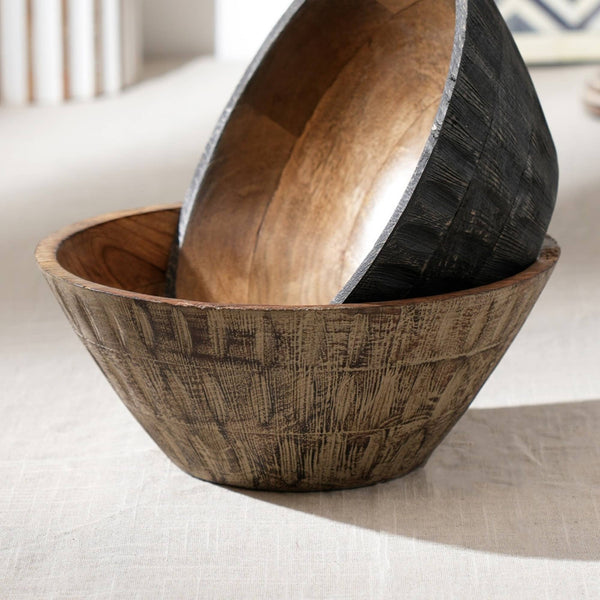 Handcrafted Mango Wood Bowl Elegant Table Centerpiece/Serving Bowl GH Modern Living