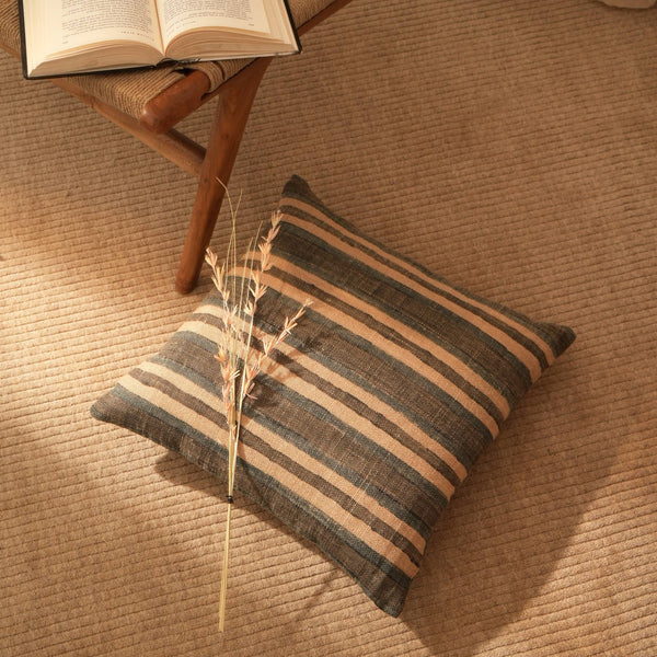 Handcrafted Reversible Weave Stripe Throw Pillow 20x20' - Stylish and Versatile Accent GH Modern Living