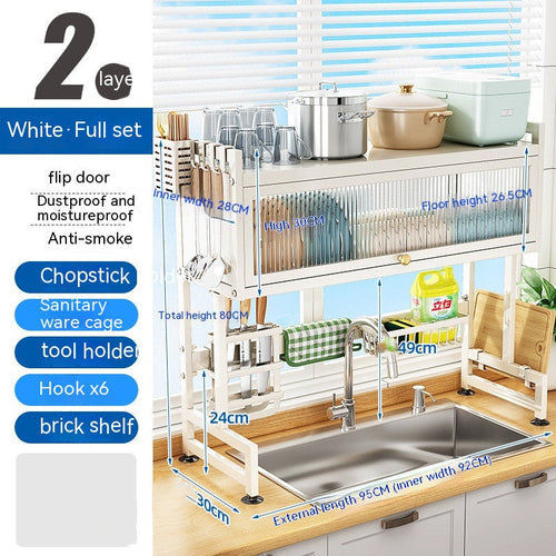 Modern Metal Storage Rack – Minimalist Organizer Shelf for Bathroom, Kitchen, or Office | Space-Saving Design Blue Strawberry