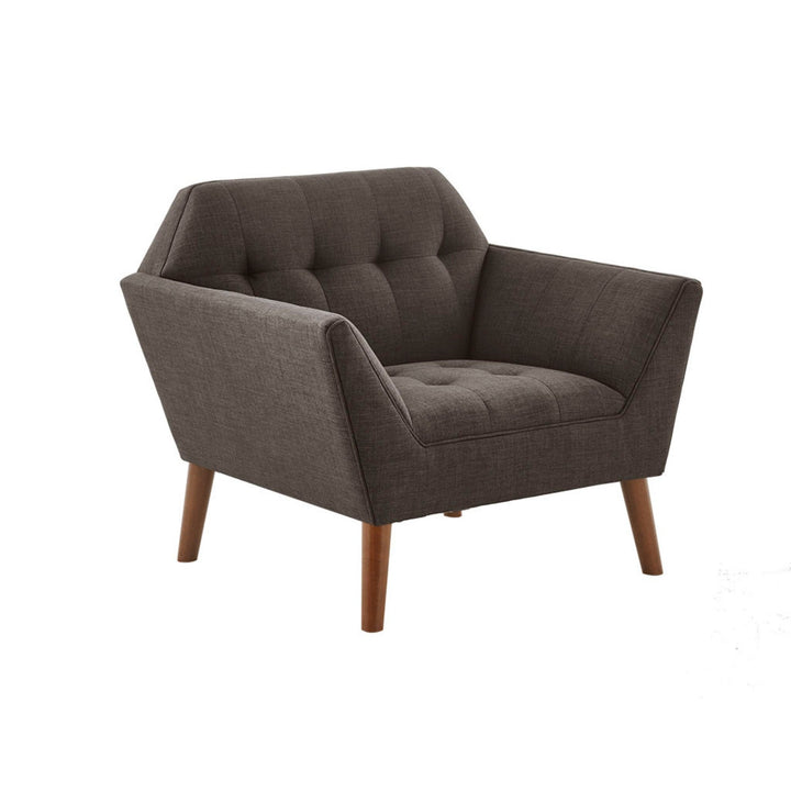 Lounge Chair Mid-Century Modern Style Charcoal Polyester GH Modern Living