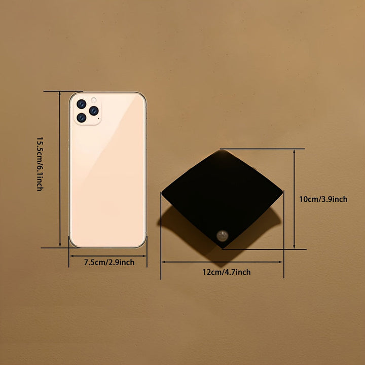Human Sensing Uplight Wall Lamp – Battery-Powered Freestanding Modern Decor with Brushed Finish Champagne Apollo