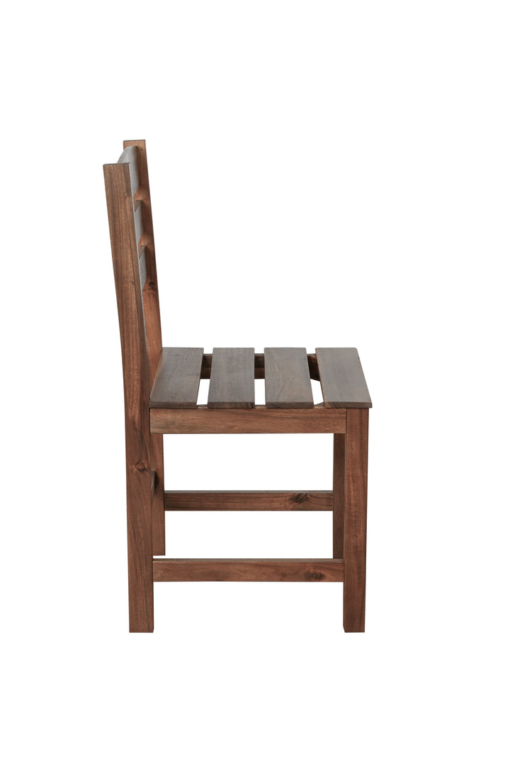 6-Piece Outdoor Acacia Wood Dining Set – Includes Table, Bench & 4 Chairs – Modern Patio Furniture for Garden, Balcony, or Deck (Brown) Sangria Beech