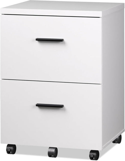 Wooden 2-Drawer Vertical File Cabinet – Home Office Filing Organizer Peach Maple