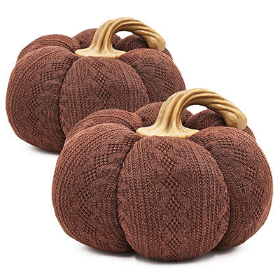 Dark Brown Pumpkin Decorations - Set of 2 GH Modern Living