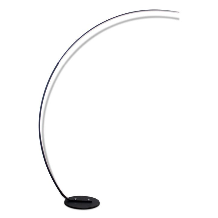 Modern RGB LED Floor Lamp – 66.9" Tall Corner Standing Lamp with 16 Million Colors, 358 Dynamic Effects, Remote Control, Dimmable Light, Black Aluminum Body Sangria Apricot