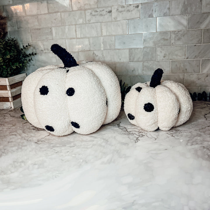 Velvet Plush Blair Pumpkins II – Fall Throw Pillow Décor Cerise Thalassa