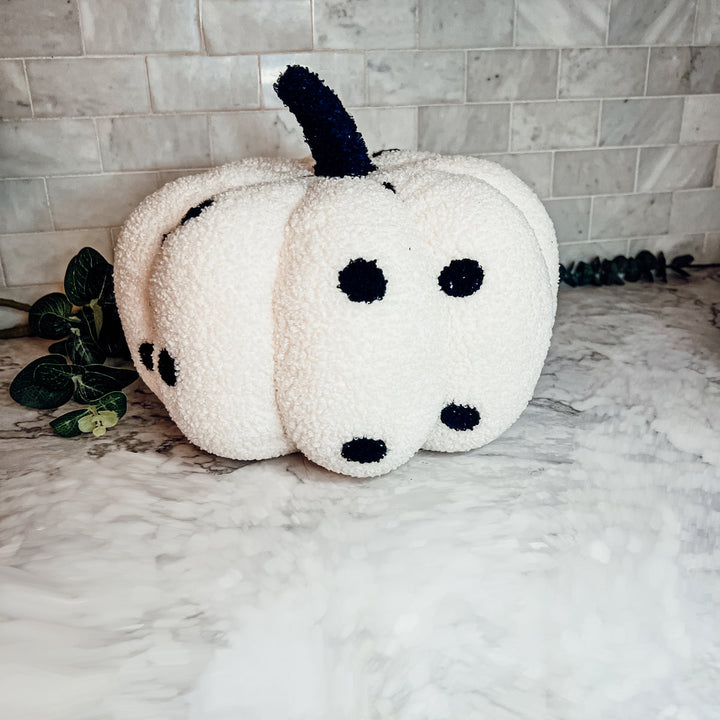 Velvet Plush Blair Pumpkins II – Fall Throw Pillow Décor Cerise Thalassa