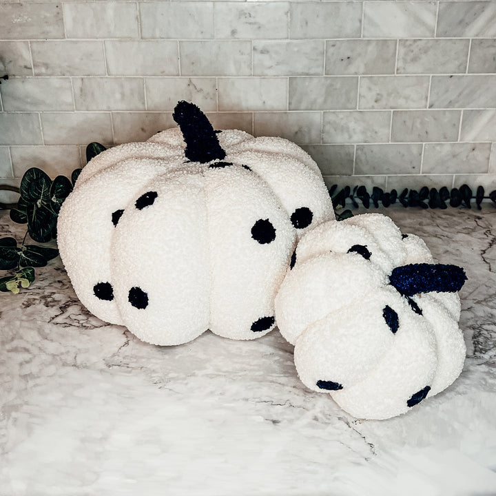 Velvet Plush Blair Pumpkins II – Fall Throw Pillow Décor Cerise Thalassa