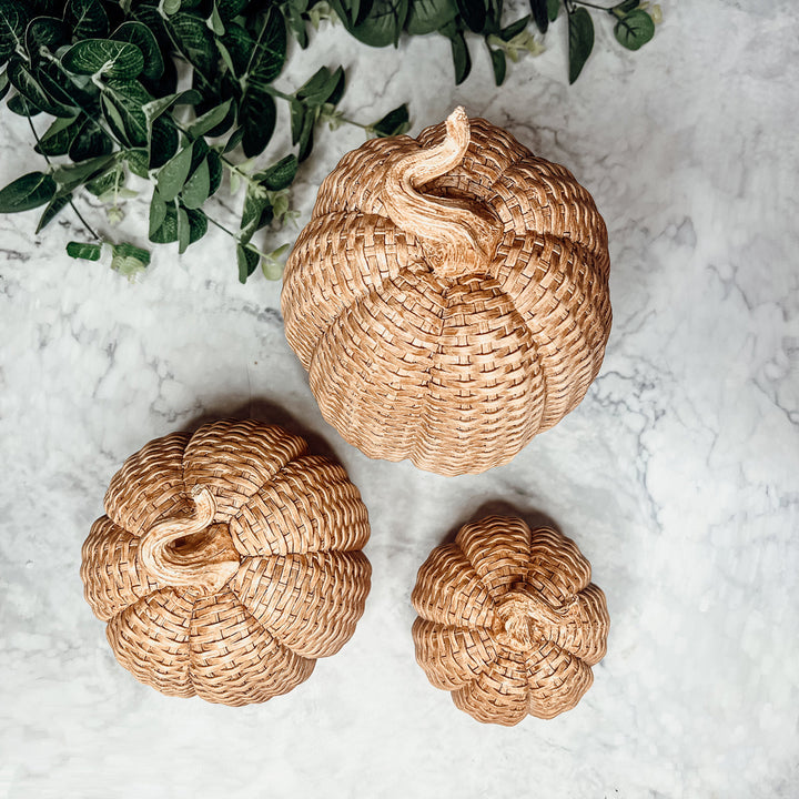 Modern Rattan Pumpkins Cerise Thalassa