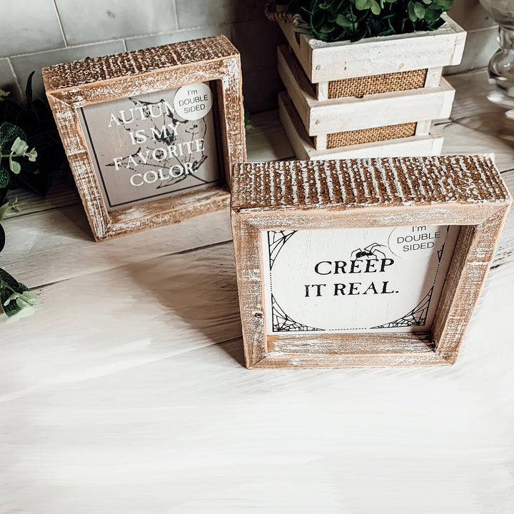 Creep + Autumn Sign | Double-Sided Cerise Thalassa