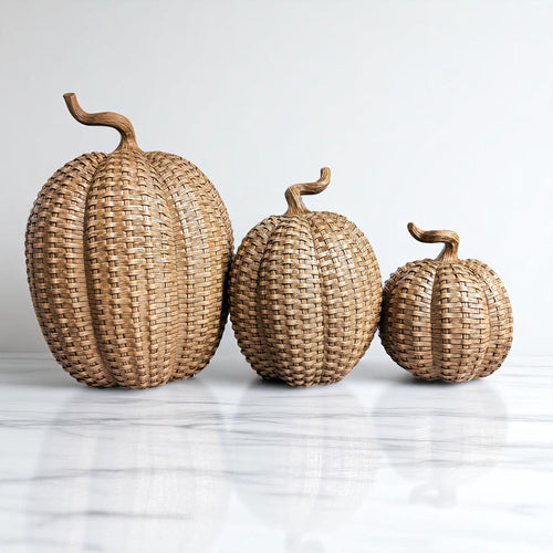 Modern Rattan Pumpkins Cerise Thalassa