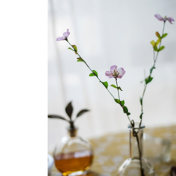 Handmade Gaura Silk Flower Stem – 20" Pink & Purple Faux Bloom for Bouquets & Arrangements Sangria Uranus