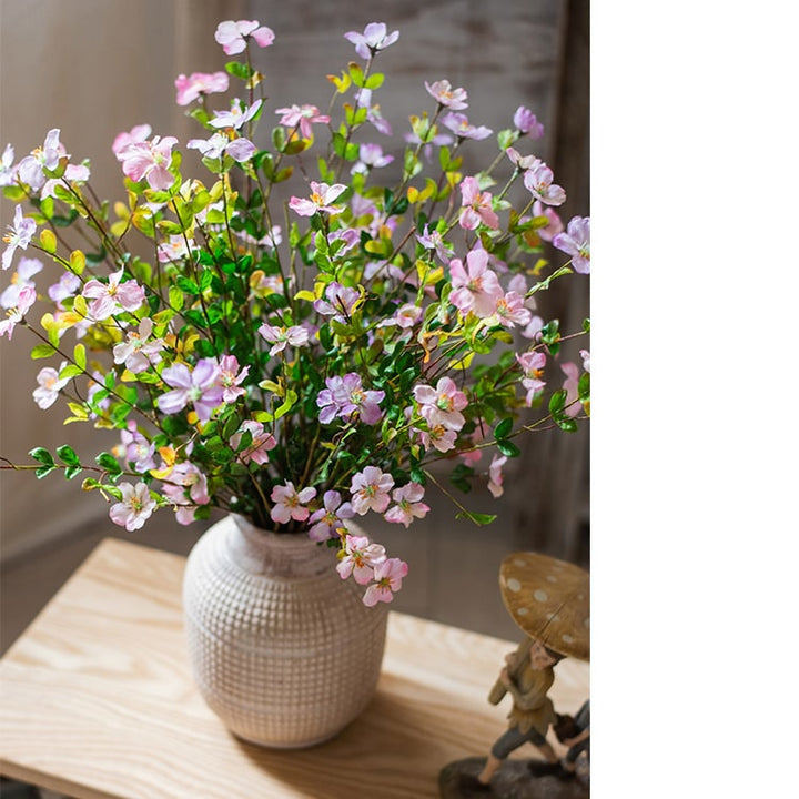 Handmade Gaura Silk Flower Stem – 20" Pink & Purple Faux Bloom for Bouquets & Arrangements Sangria Uranus