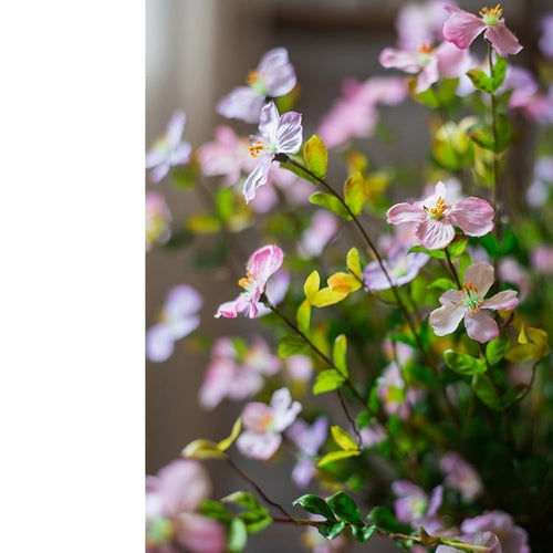 Handmade Gaura Silk Flower Stem – 20" Pink & Purple Faux Bloom for Bouquets & Arrangements Sangria Uranus