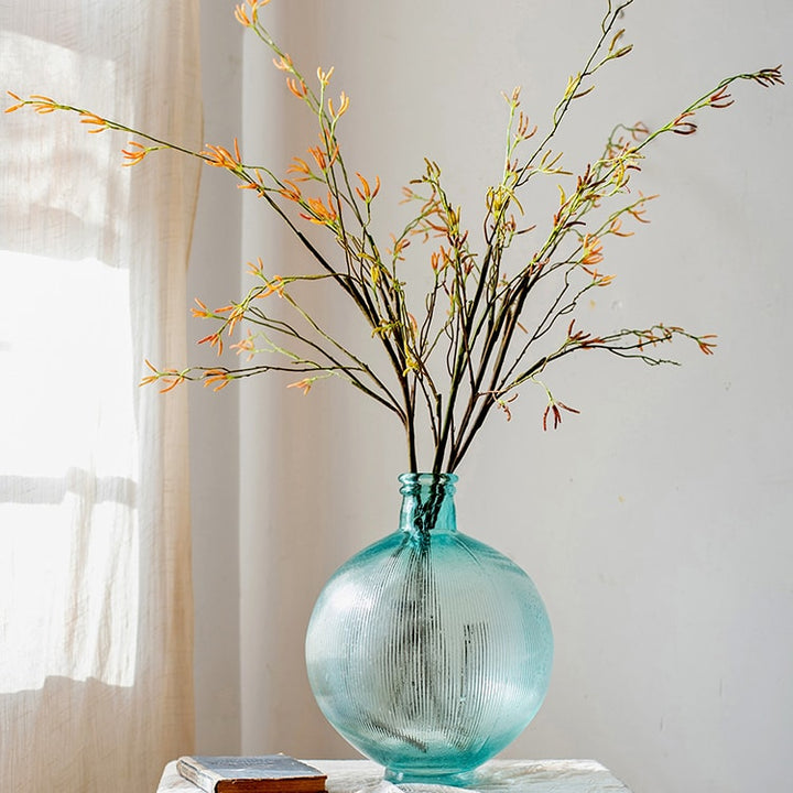 Artificial Japanese Zen Style Sedge Faux Stem 51.9" Tall Sangria Uranus