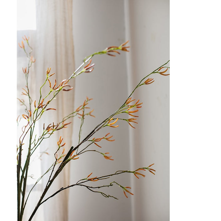 Artificial Japanese Zen Style Sedge Faux Stem 51.9" Tall Sangria Uranus