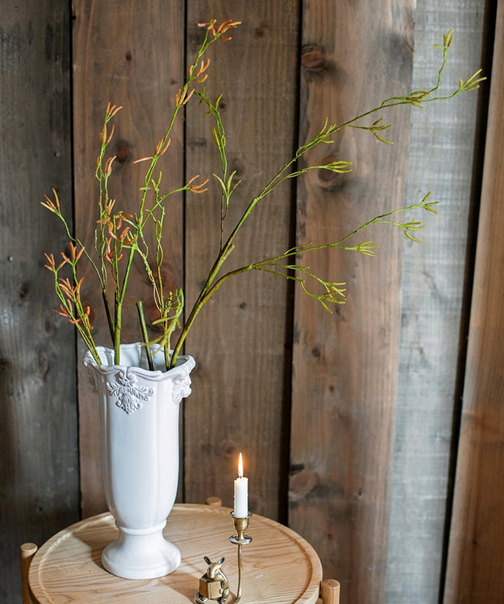 Artificial Japanese Zen Style Sedge Faux Stem 51.9" Tall Sangria Uranus