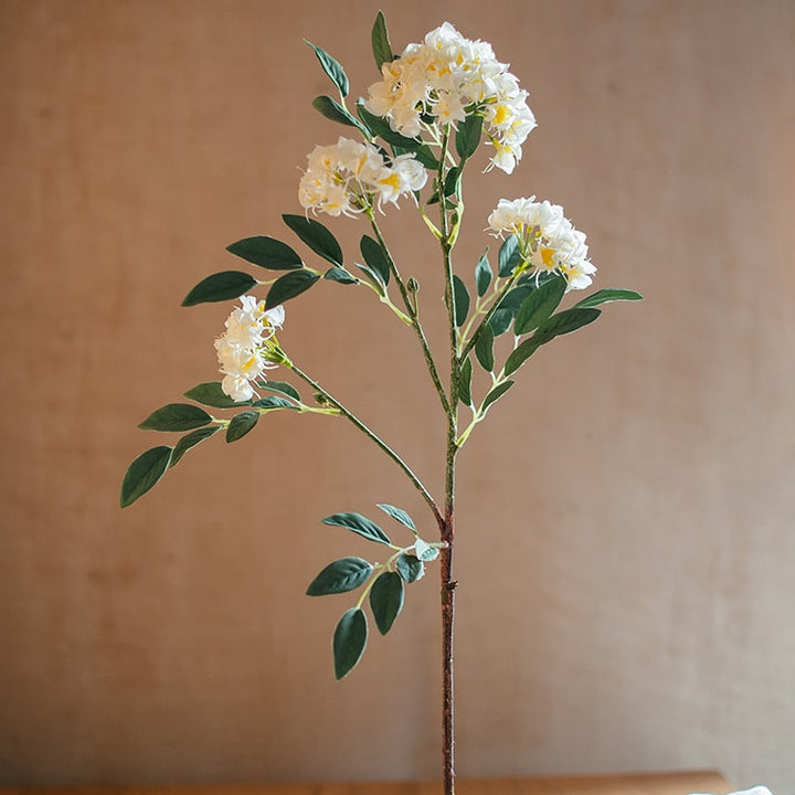 Handmade Faux Silk Senna Plant Flower Stem – Realistic Artificial Silk Flowers (Pink, White, Yellow) Sangria Uranus