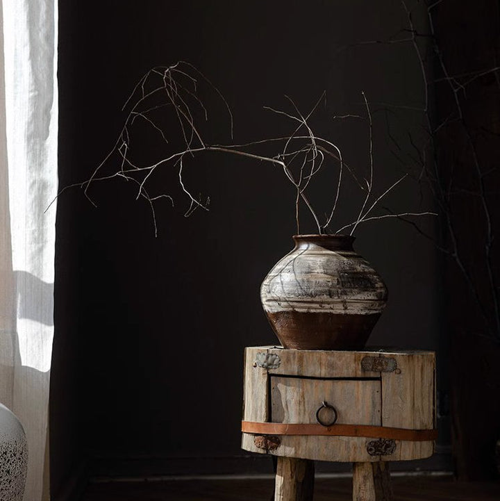 Large Dark Gray Terracotta & Concrete Outdoor Planter – Durable Modern Garden Pot, Available in 3 Sizes Sangria Uranus