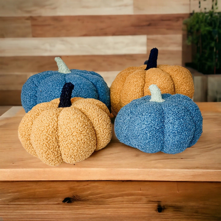 Velvet Plush Blair Pumpkins II – Fall Throw Pillow Décor Cerise Thalassa