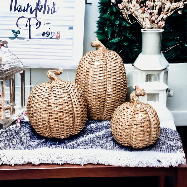 Modern Rattan Pumpkins Cerise Thalassa
