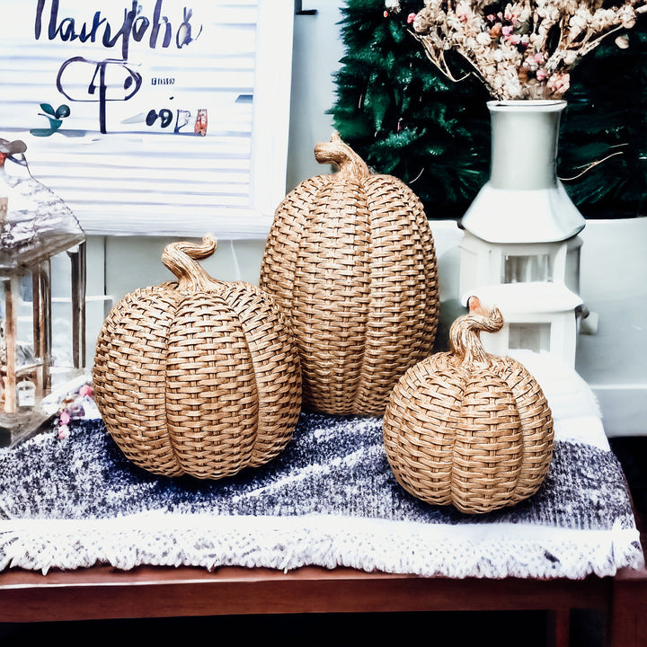 Modern Rattan Pumpkins Cerise Thalassa