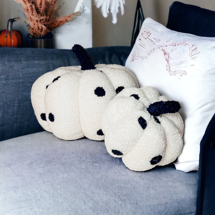 Velvet Plush Blair Pumpkins II – Fall Throw Pillow Décor Cerise Thalassa
