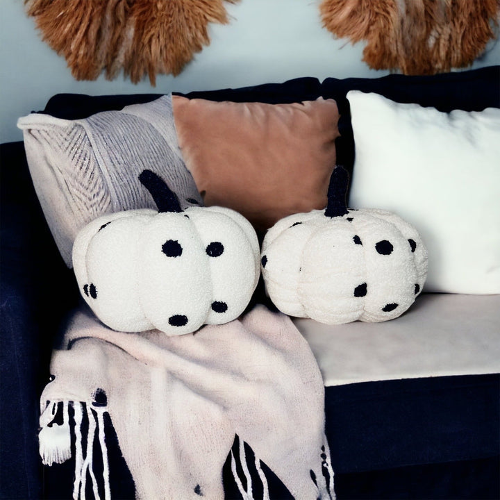 Velvet Plush Blair Pumpkins II – Fall Throw Pillow Décor Cerise Thalassa