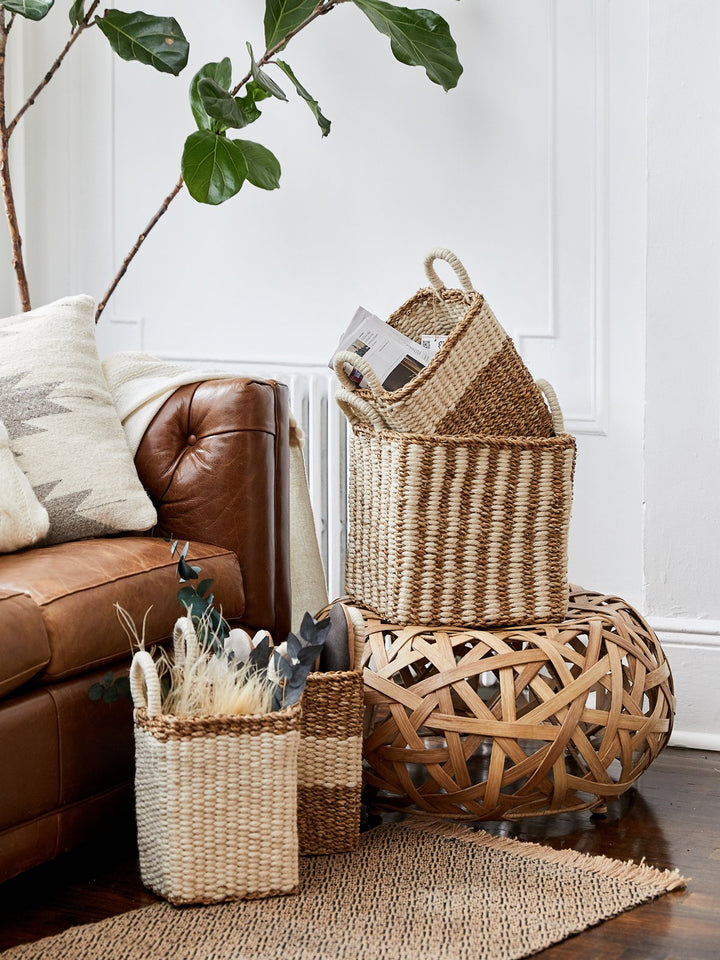 Ula Storage Basket – Handwoven Natural Organizer for Home Décor Brown Ares