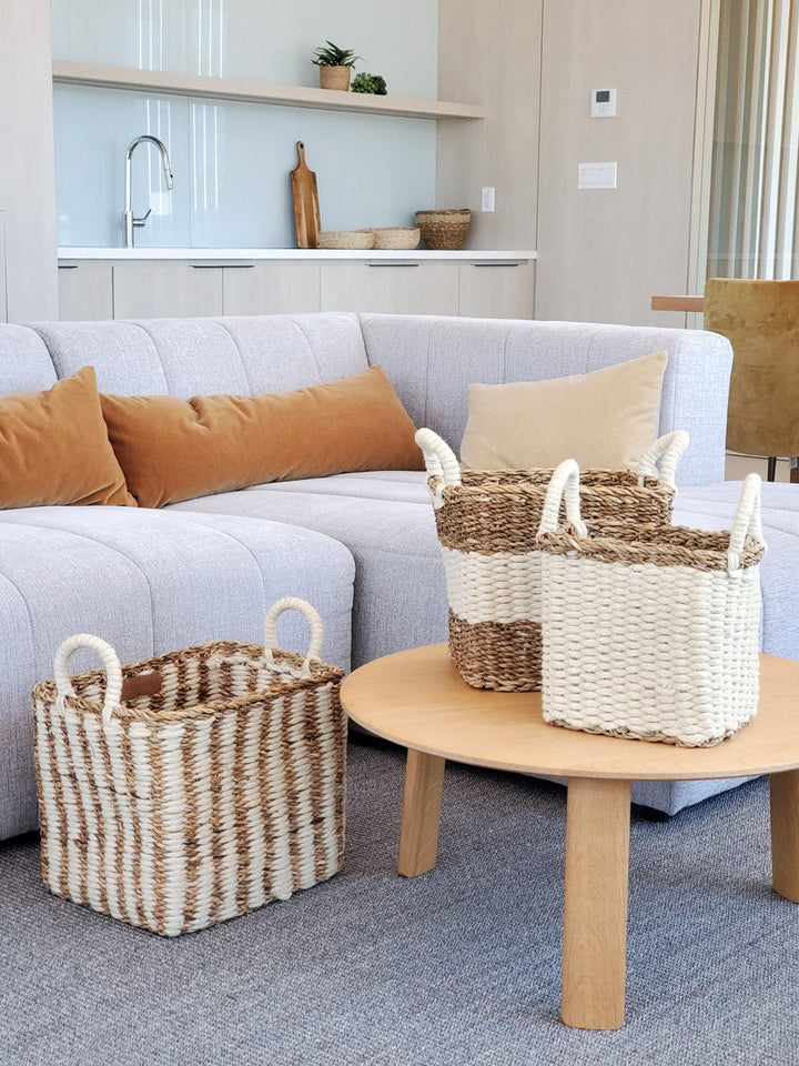Ula Storage Basket – Handwoven Natural Organizer for Home Décor Brown Ares