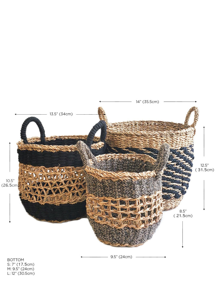 Ula Mesh Basket – Black Metal Organizer for Modern Storage Brown Ares