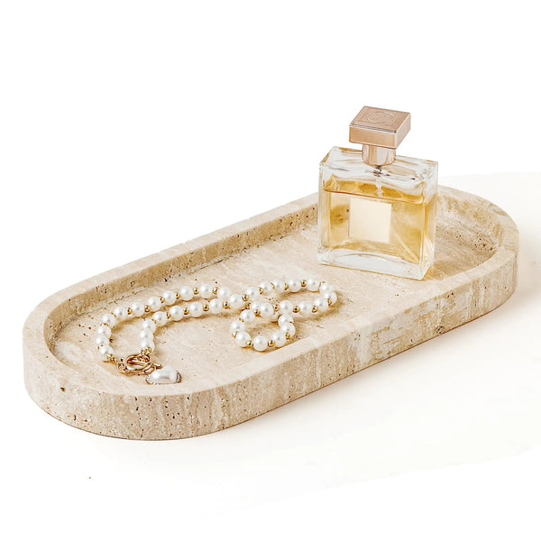 Natural Marble Travertine Stone Vanity Tray GH Modern Living