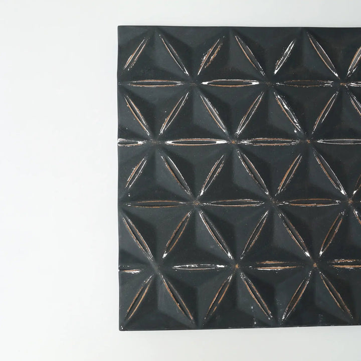 Black Square Shape Handcrafted MDF Wall Decor GH Modern Living