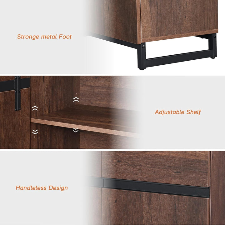 Modern TV Stand for TV's up to 100 Inch, 3 in 1 Entertainment Center Peach Maple