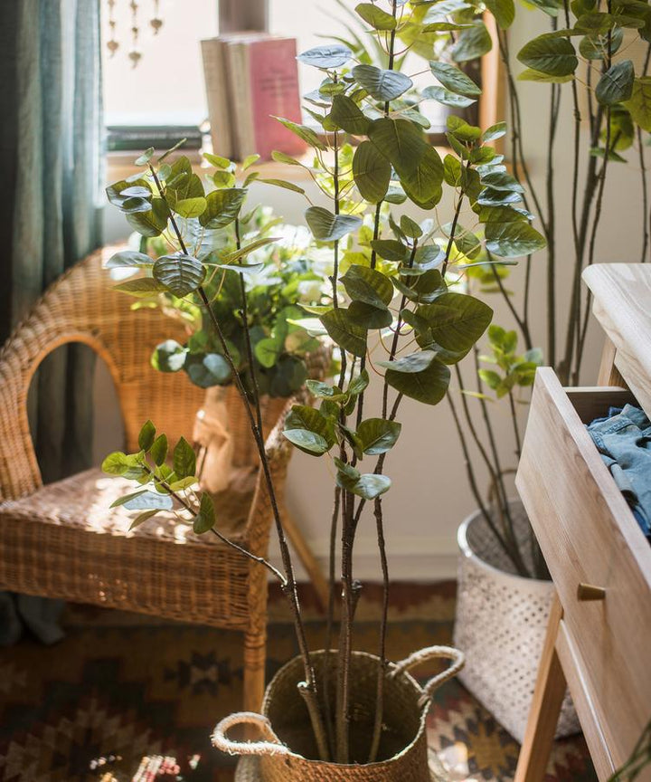 Handmade Artificial Bauhinia Tree in Pot – Realistic Silk Faux Plant Decor (Small & Large Sizes) Sangria Uranus
