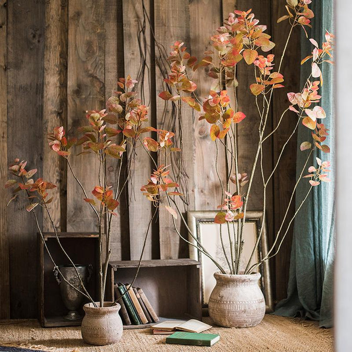 Handmade Artificial Bauhinia Tree in Pot – Realistic Silk Faux Plant Decor (Small & Large Sizes) Sangria Uranus