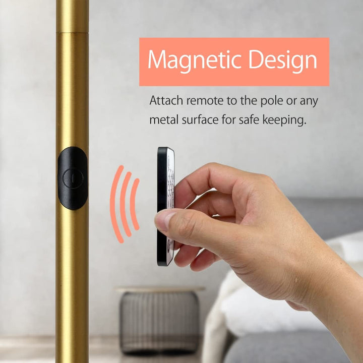 O’Bright 360° LED Cylinder Floor Lamp – Touch & Remote Control Standing Lamp, Dimmable with Adjustable Color Temperature (3000K–6000K), Smart Plug Compatible Peach Maple