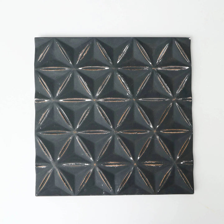 Black Square Shape Handcrafted MDF Wall Decor GH Modern Living
