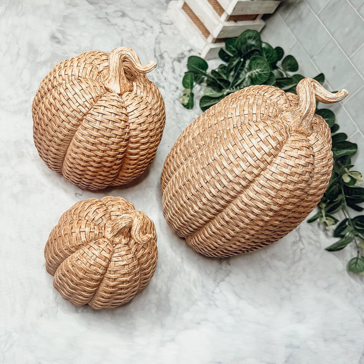 Modern Rattan Pumpkins Cerise Thalassa