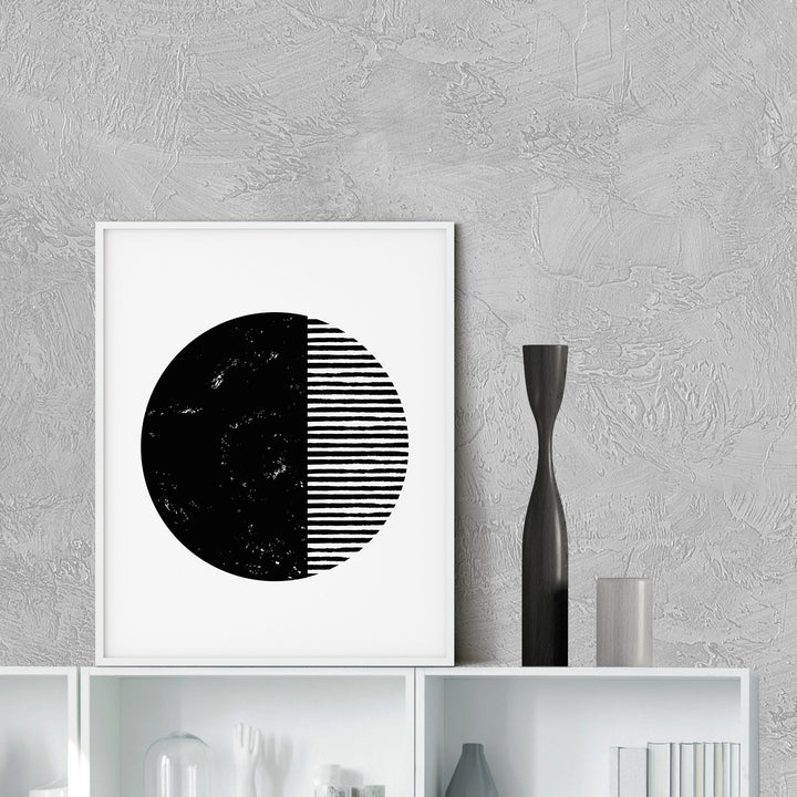 Modern Art Print on Premium Archival Paper – Matte Finish, Acid-Free, Gloss-Free Display White Metis