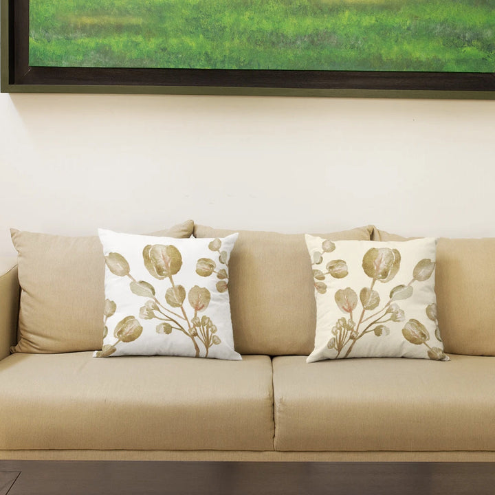 Stylish Indoor Decorative Cushions with Double-Sided Print – 100% Polyester Covers, Concealed Zipper, Multiple Sizes Yellow Pandora