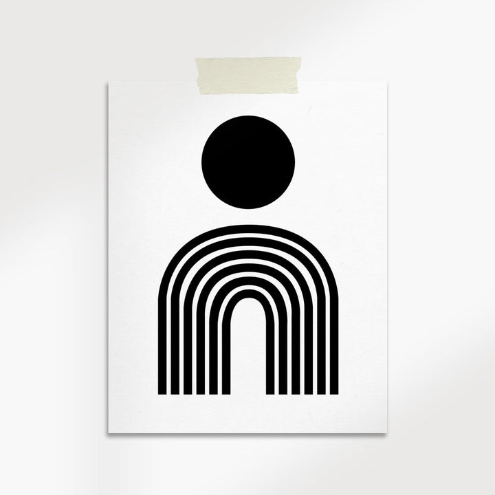 Modern Art Print – Archival Matte Paper – Unframed Wall Art (8"x10", 9"x12", 11"x14") White Metis