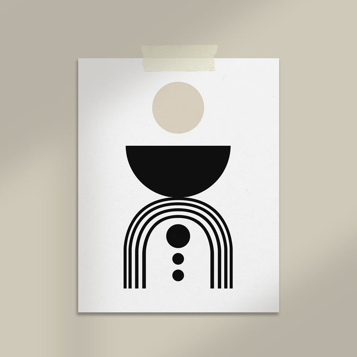 Modern Art Print on Premium Archival Paper – Matte Finish, Acid-Free, Custom California Design White Metis
