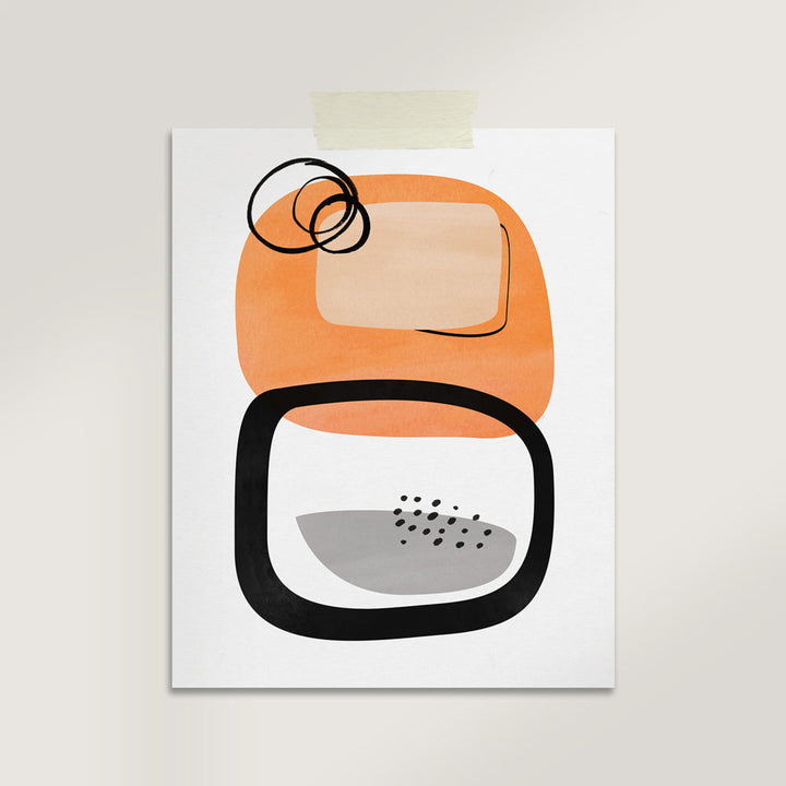 Modern Art Print on Premium Archival Paper – Archival Inks, Acid-Free Matte Finish, Two Sizes Available White Metis