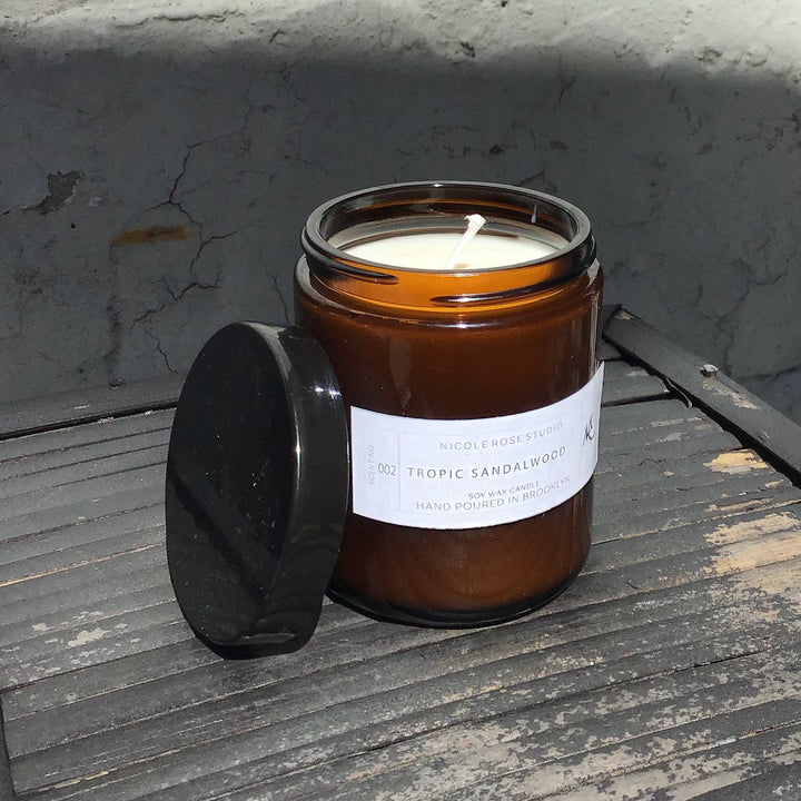 Citrus & Sage Soy Wax Candle – Bright Aromatherapy Blend with Essential Oils – 4oz & 8oz Indigo Poseidon